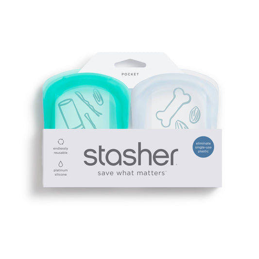 Stasher Quart Bag in Aqua