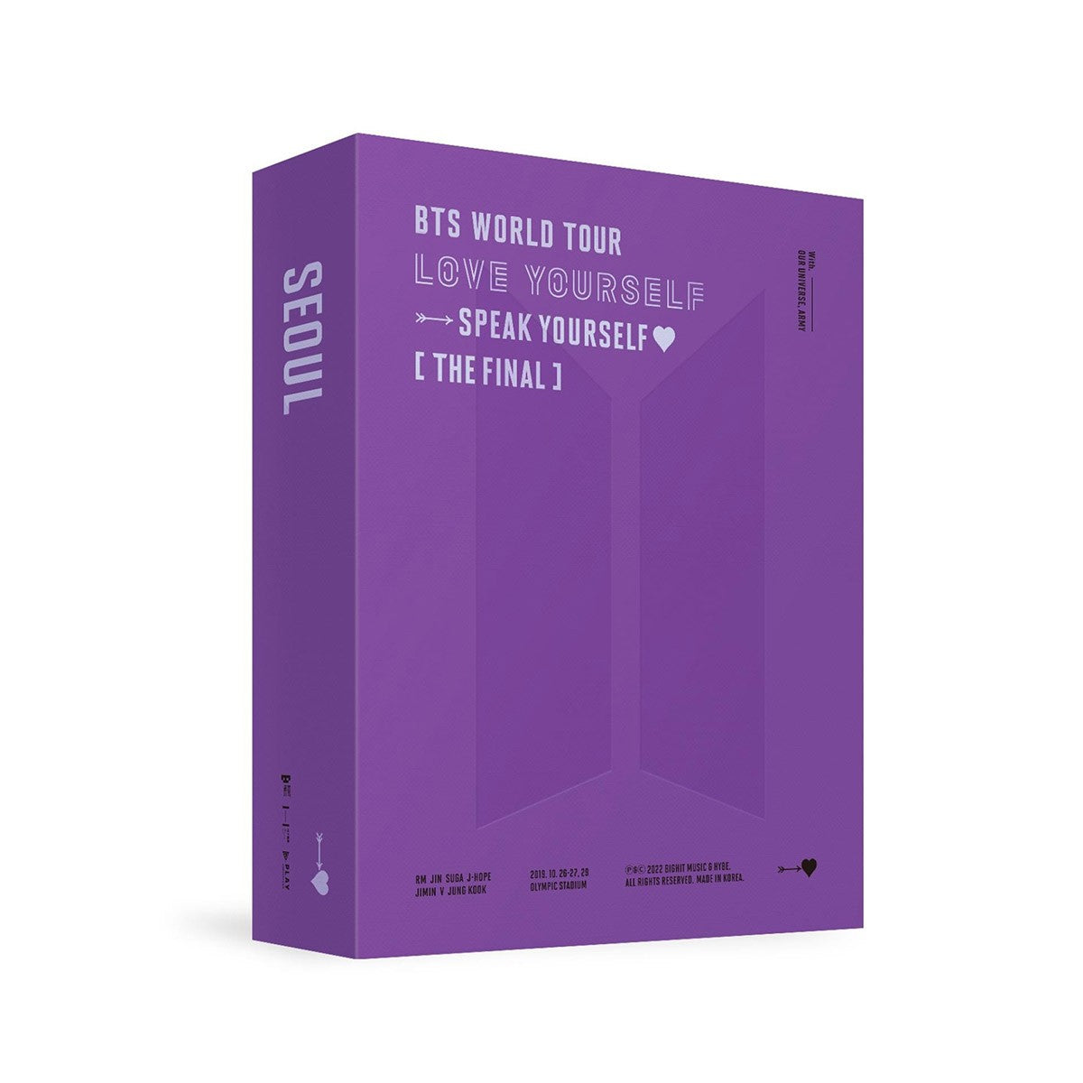 bts world tour 'love yourself : speak yourself' [the final] dvd