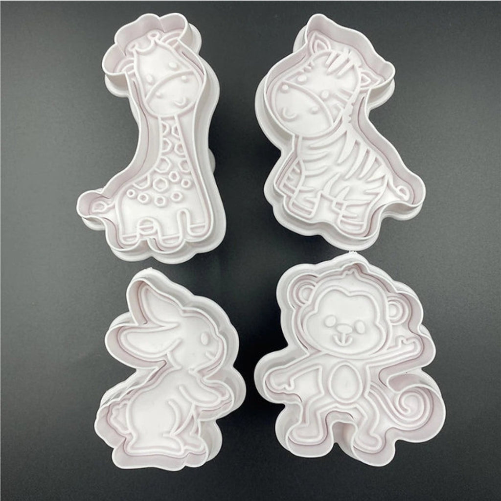 LV brand log set of 3 cookie fondant cutter plunger