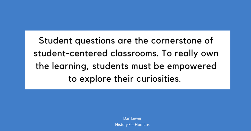 get students asking their own questions