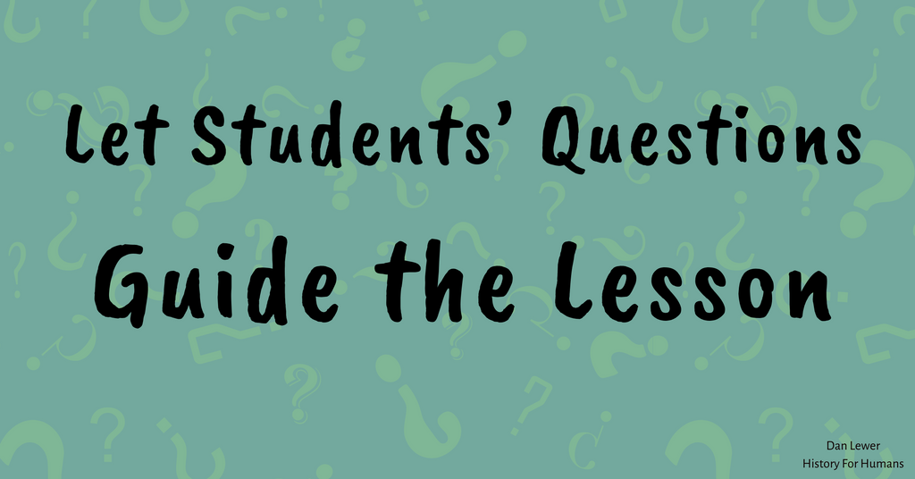 How to get students asking questions