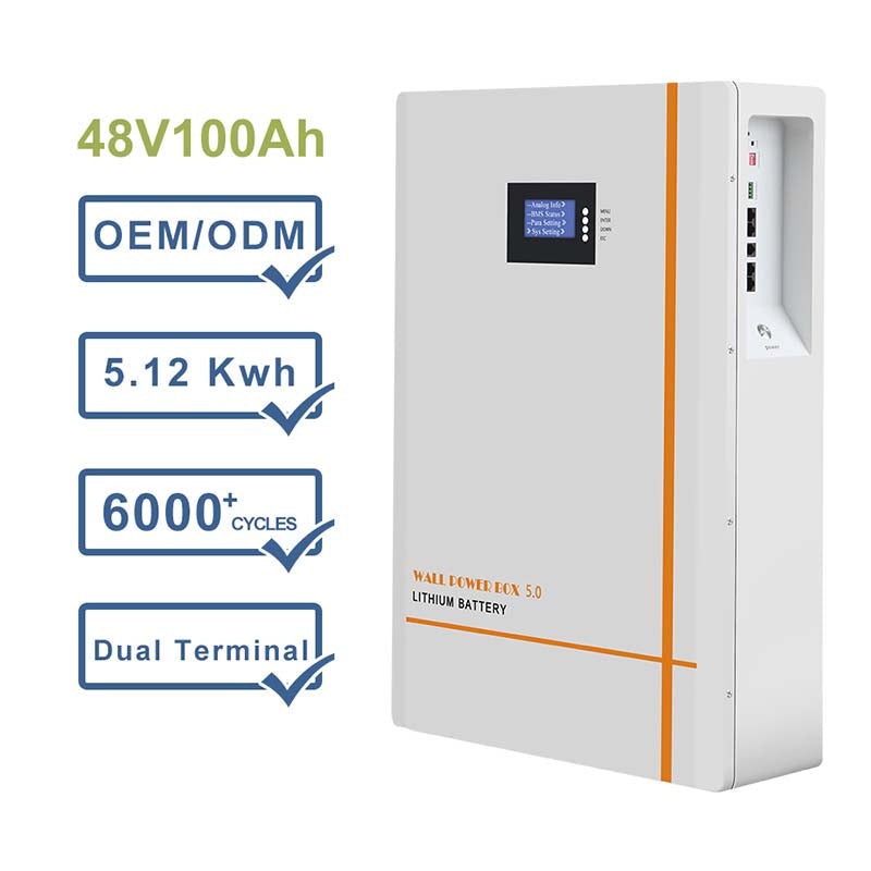 Diypow 48V 100AH 5kWh LiFePO4 Solar Powerwall Battery