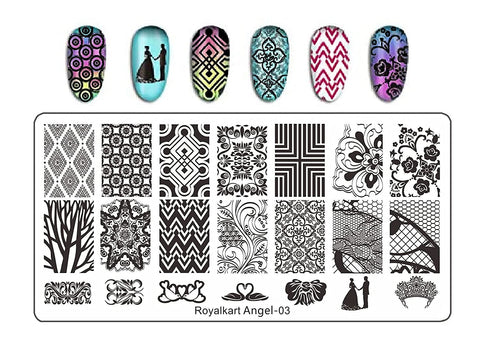 Royalkart Angel Nail Art Stamping Kit