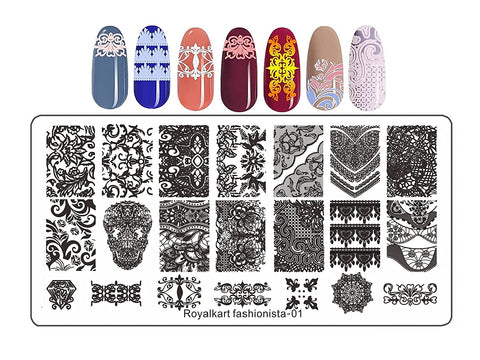 Royalkart Fashionista Nail Art Stamping Kit
