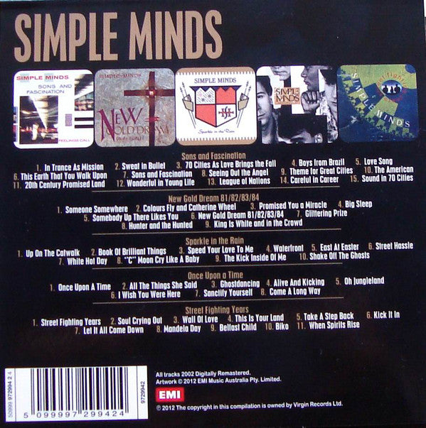 Buy Simple Minds : 5 Album Set (Box, Comp + CD, Album, RE + CD