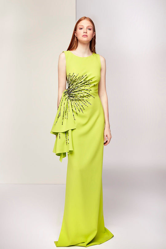 Evening dress Princess Lux Lime