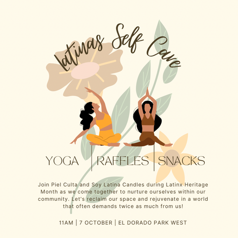 Latinas Self Care event flyer