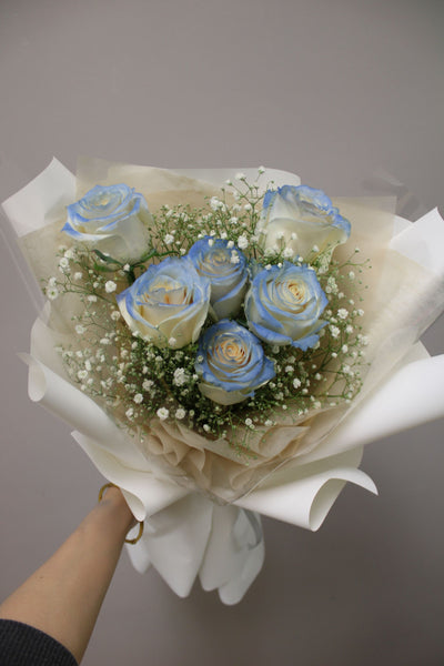 Blue rose bouquet vancouver