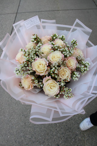 Aurora Rose with Wax Flowers Bouquet Vancouver