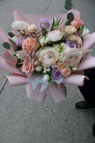 Premium Pastel Designer's Choice Bouquet Flower Delivery Vancouver