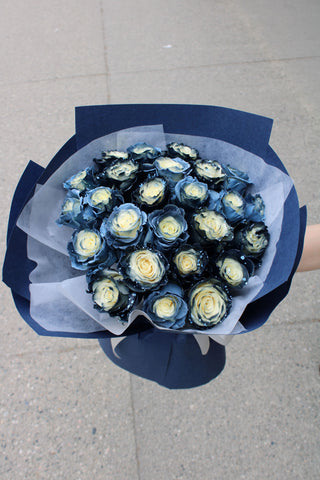 Milky Way Premium Tinted Rose Bouquet Bespoke Vancouver Flower Delivery