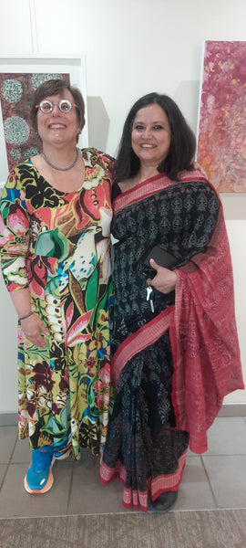 The two artists of Permutations: Puneeta Mittal and Alicia R Peterson.