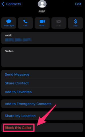 Keep scrolling until you see the option to delete the contact. Tap on it, and then confirm the deletion by tapping on it again.
