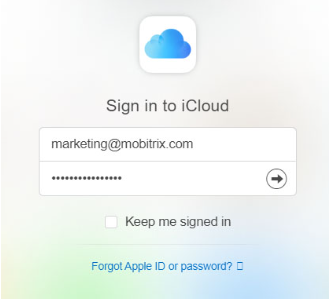 Please provide your Apple ID and password as requested.