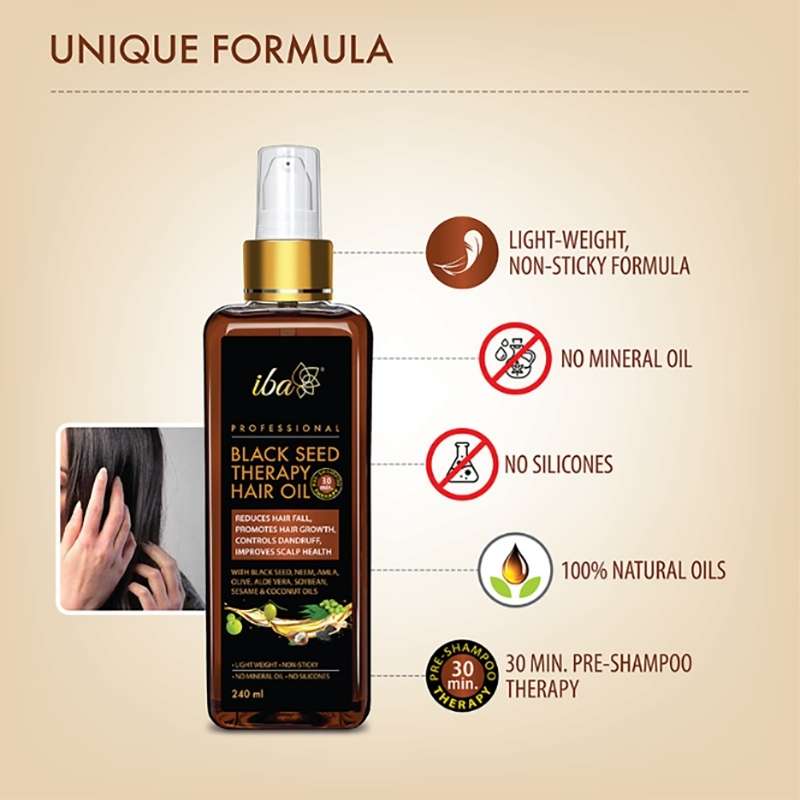 Buy Black Seed Shampoo + Hair Oil + Conditioner Combo - Iba Cosmetics