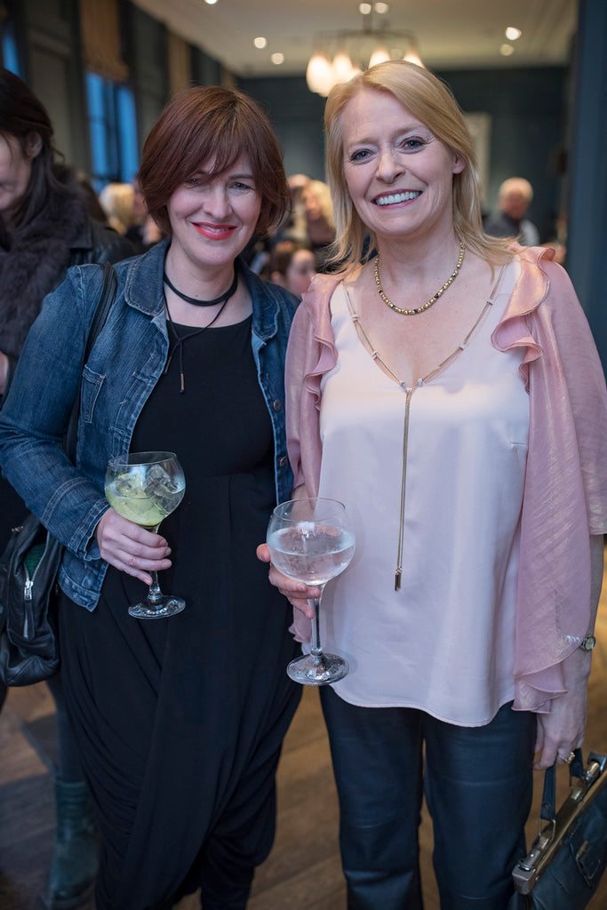 Eleanor McEvoy EOxLH Launch Jenny Huston and Leah Hewson the launch of their jewellery and fine art collaboration, Edge Only x Leah Hewson at The Dean Dublin