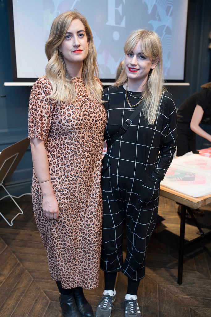Eleanor and Steph Hutch, at the launch of Edge Only x Leah Hewson 