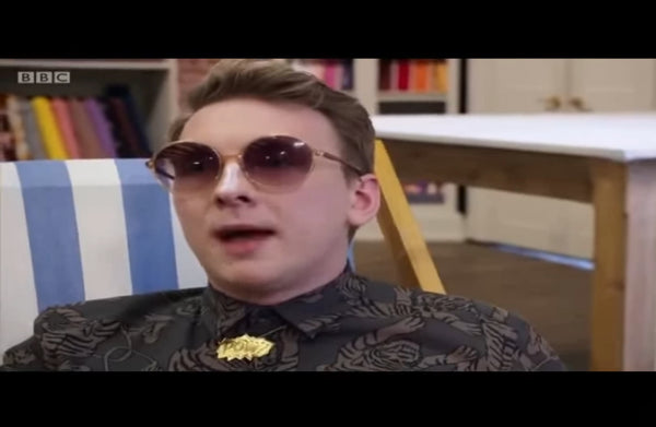 Joe Lycett The Great British Sewing Bee S5 EP06 Edge Only POW necklace