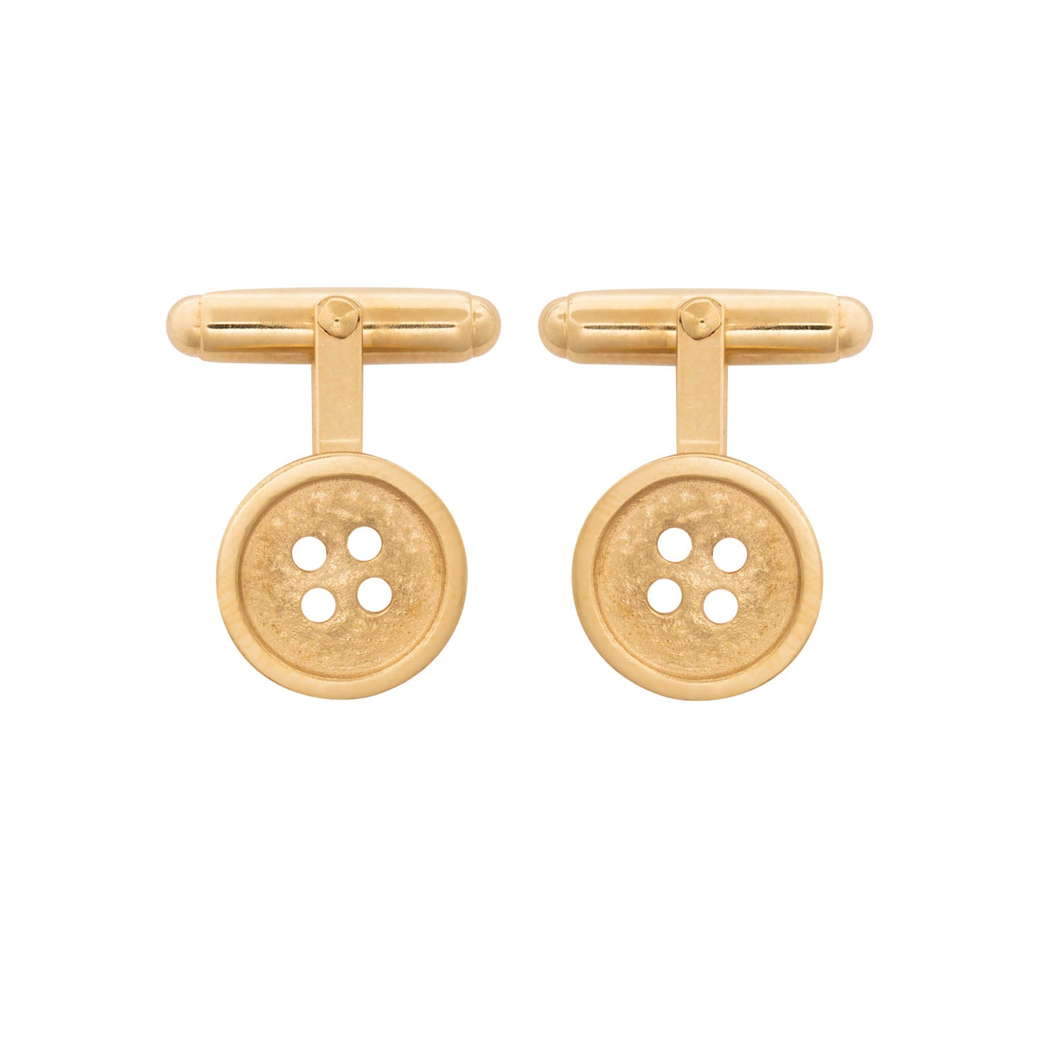 Button Cufflinks in Sterling Silver | Edge Only jewelry Ireland