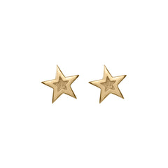 Gold Megastar Stud Earrings by Edge Only