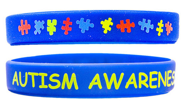 Sterling Silver Floating Charms Autism Bracelet - The Awareness Expo