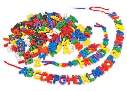 Lacing Lower Case Letter Beads & Chenille Stems