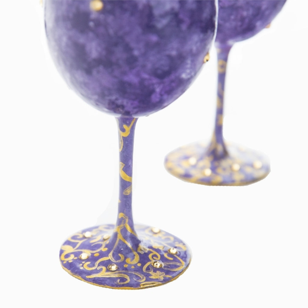 Victorian Wine Glass Set - Decorative Victorian Glass Gift Set for Special  Occasions - Daree's Designs - Darees Designs