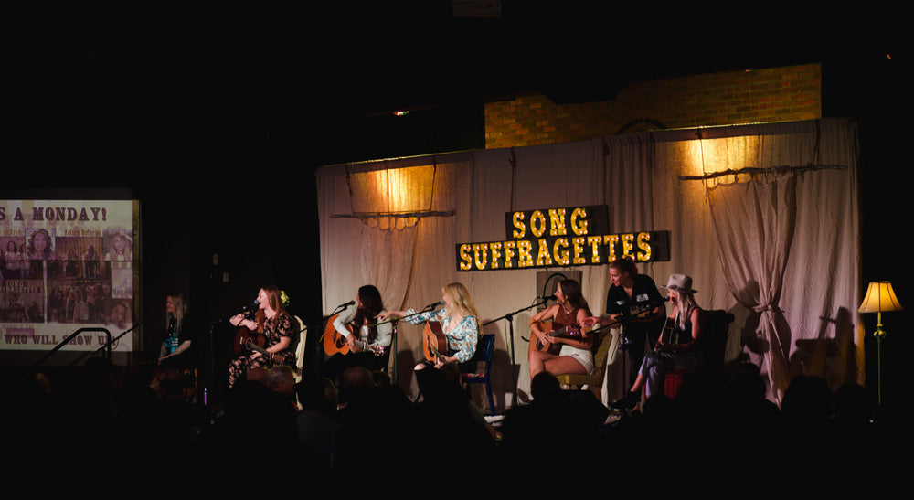 Song Suffragettes performance during the livestream