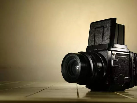 Side view of a Medium Format Camera