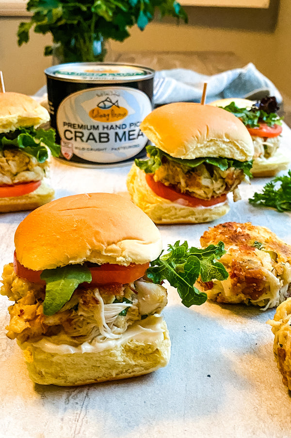 Gourmet Crab Cake BLT sandwiches