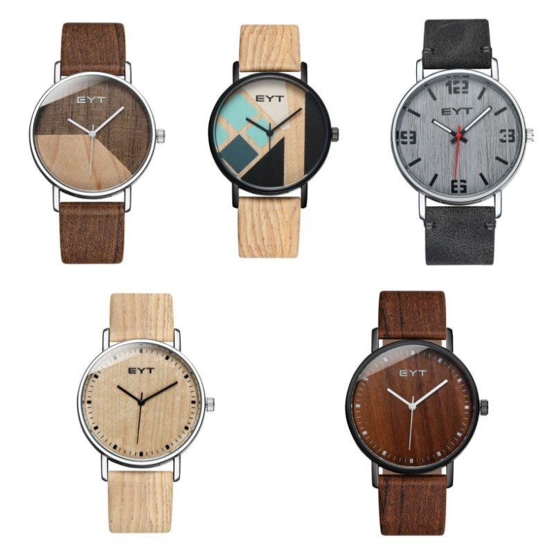 The Timber Watch by EYT - Casual Women's Woodgrain Quartz Wristwatch, Fashion & Accessories