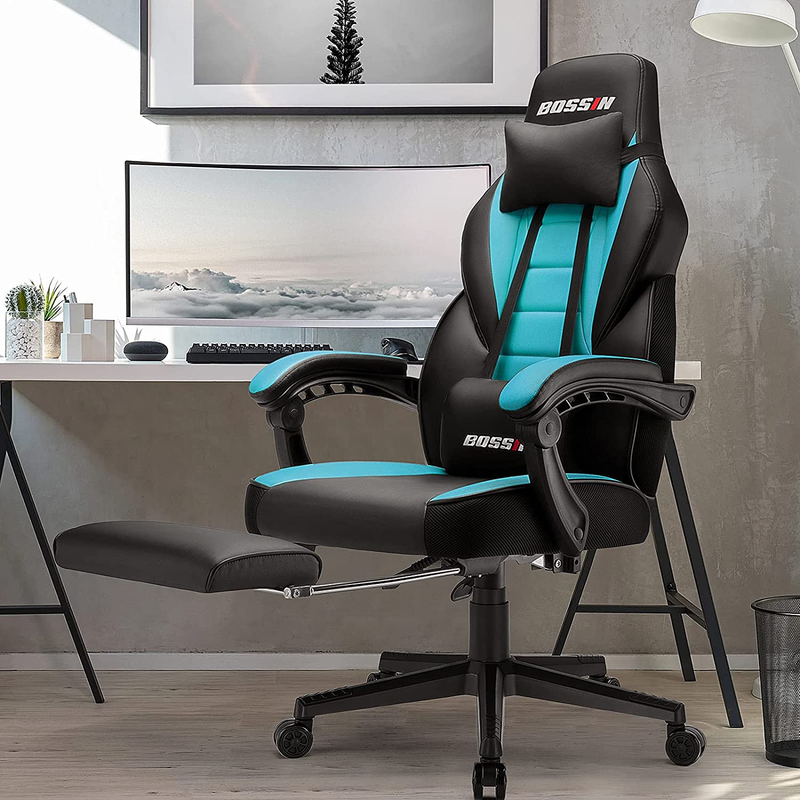 tiffany blue gaming chair