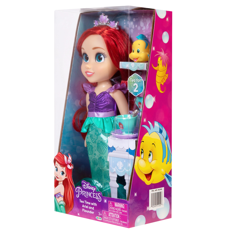 disney princess doll tea time with ariel and flounder