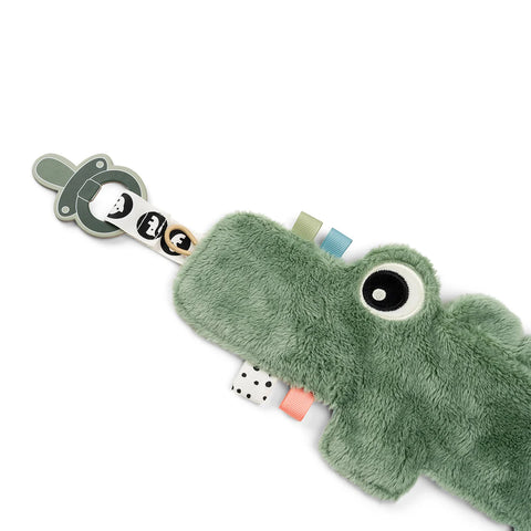 Peluche plate crocodile