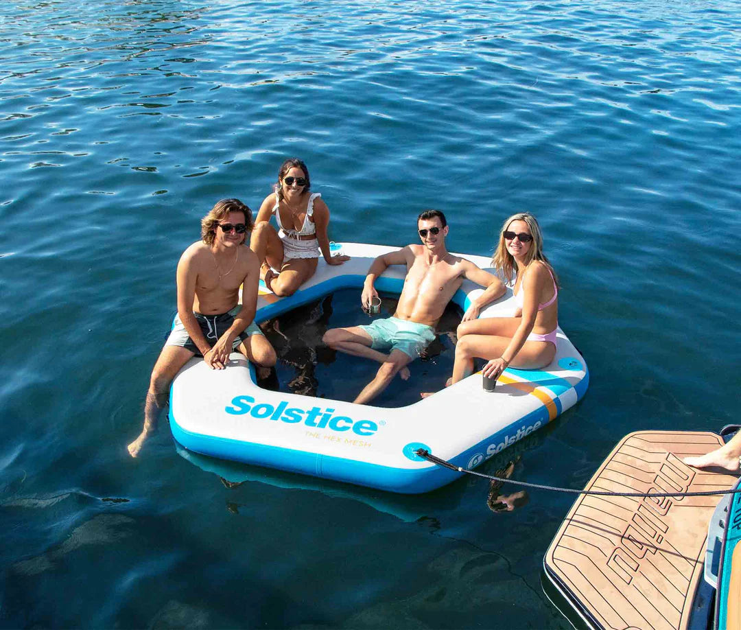 Solstice 8'6" Inflatable Hex Mesh Dock