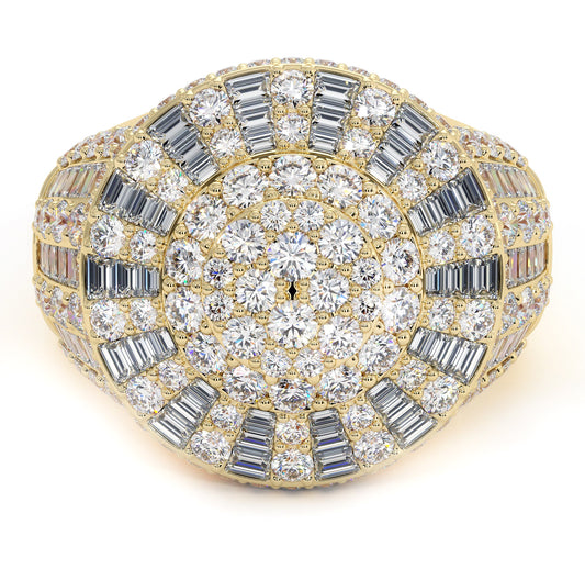 2.84ctw Natural Diamonds Men's Illuminati Ring Set in 14K Rose & White Gold