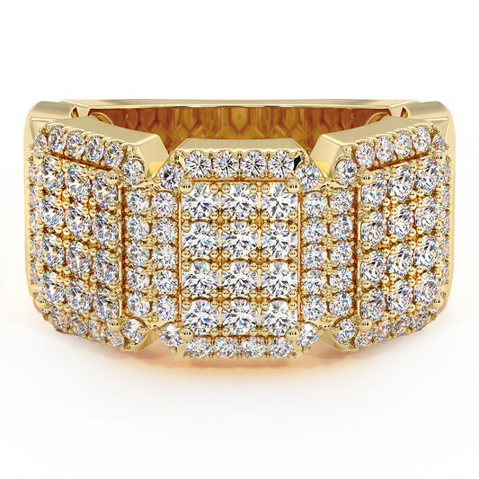 2.84ctw Natural Diamonds Men's Illuminati Ring Set in 14K Rose & White Gold