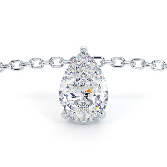 Platinum Red Diamond Solitaire Pendant Necklace, Anniversary Gift, Certified 1.01 Carat Handmade