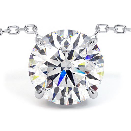 2 Carat Illusion Diamond Pendant Necklace (.60 ct) – ShopMamaBijoux