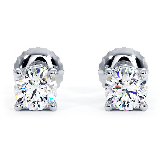 9ct Yellow Gold 1 Carat Solitaire Diamond Stud Earrings – Shiels Jewellers