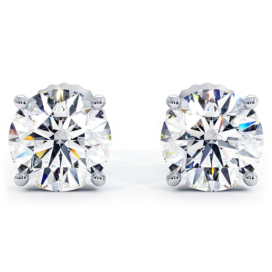 190-WKB7E-50 0.45 Ct. T.W. Diamond Stud Earrings in 14K White Gold