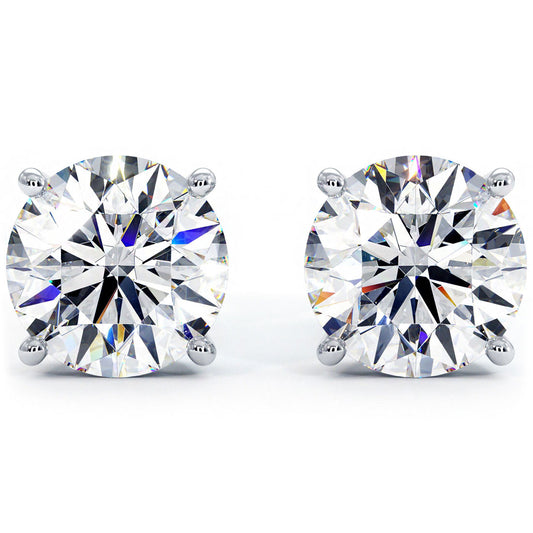 1/4 CT. T.W. Diamond Solitaire Stud Earrings in Sterling Silver (J/I3) |  Zales