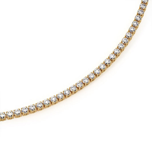 VS Diamond Cuban Link Chain Necklace for Men 14K Yellow Gold 43 Carats  803196