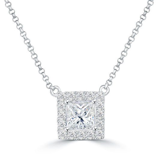 1.01-ct Diamond & Gold Solitaire Pendant-Necklace - 66mint Fine Estate  Jewelry