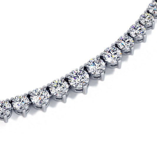 10 Carat Diamond Tennis Necklace at 1stDibs | 10 carat tennis necklace, 10  carat diamond necklace price, 10 ct diamond tennis necklace