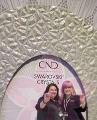 CrystalNinja creates massive Swarovski Crystal Wall for CND Nail Company and Jan Arnold at Premier Orlando Tradeshow