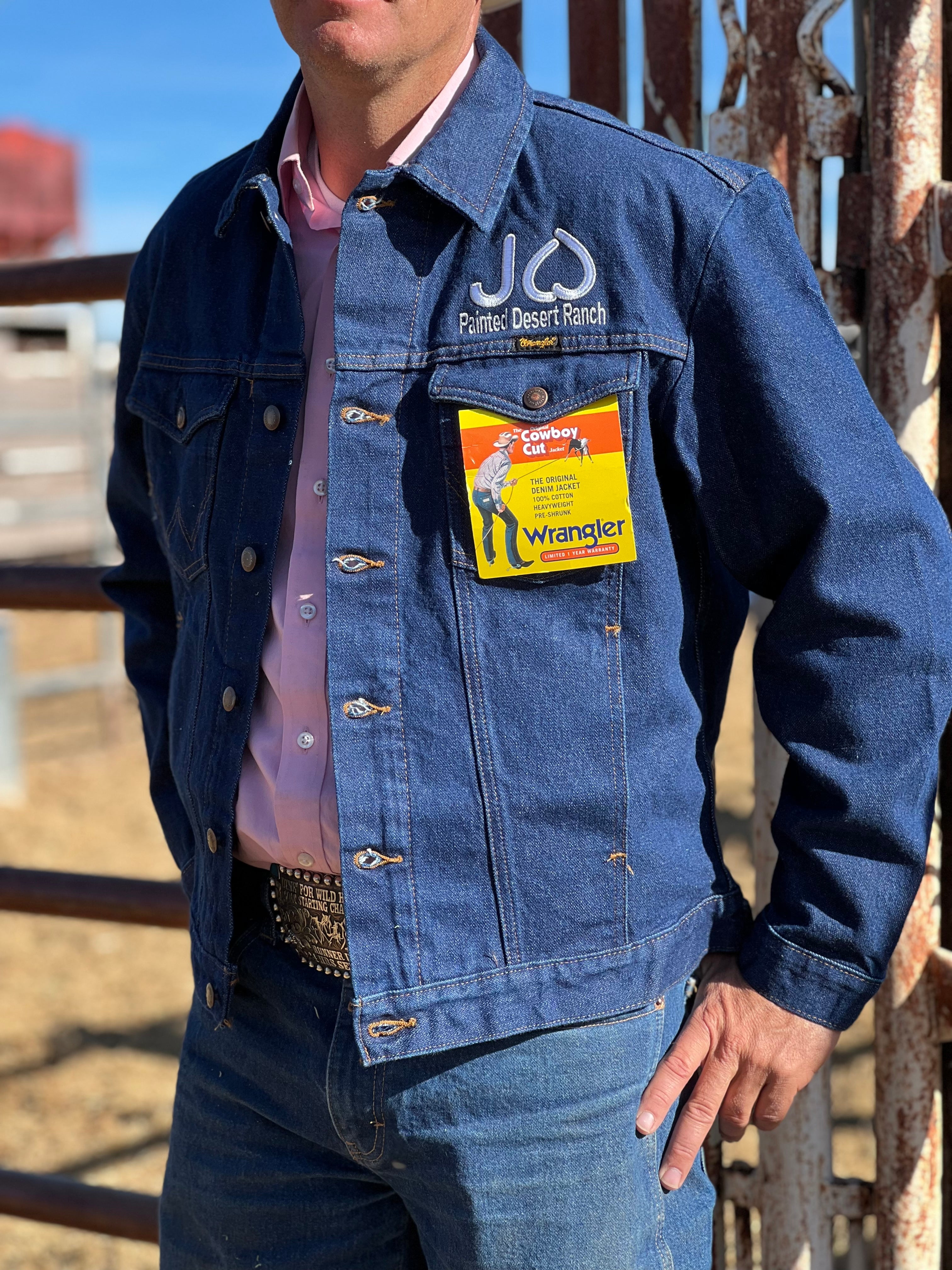 Denim Jacket *BACK EMBROIDERY* – Painted Desert Ranch