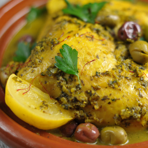 Chicken Tagine with olives and lemons