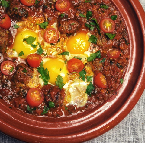 Amboora Shakshuka Meatball and Eggs Tagine