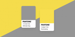 Pantone's colour of 2021 - ultimate grey and illuminating yellow